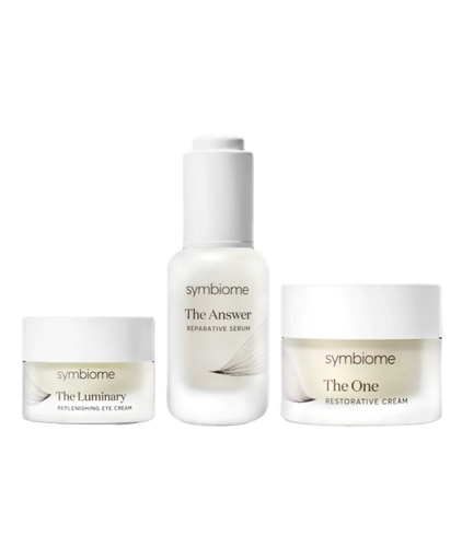 Le trio de soins (sérum The Answer, crème pour les yeux The Luminary, crème hydratante The One) - by Symbiome